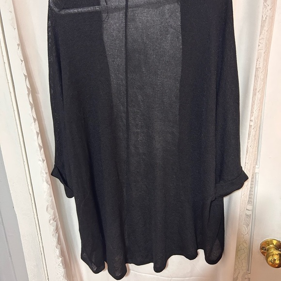 Kismet Black Cardigan with bat wings . Lightweight for the cool summer evenings - Picture 5 of 9